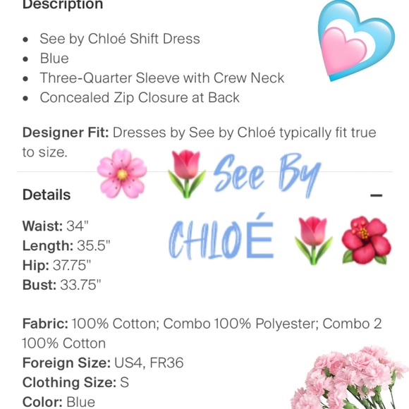 💙SEE BY CHLOE—Size 4 , Dusty Blue Shift Dress, Geometrical Cut / Tie Sleeves 💙 - Picture 4 of 16